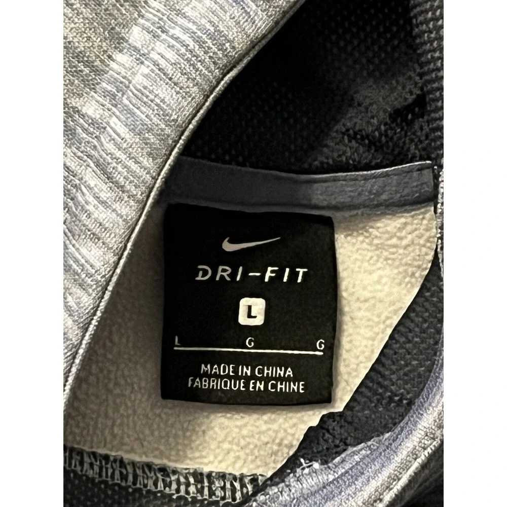 NIKE Youth Dri-FIT Gray Pullover Hoodie‎ Large Swoosh Logo Size L